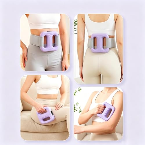 Cinturón de vibración abdominal recargable para masaje corporal en casa 5