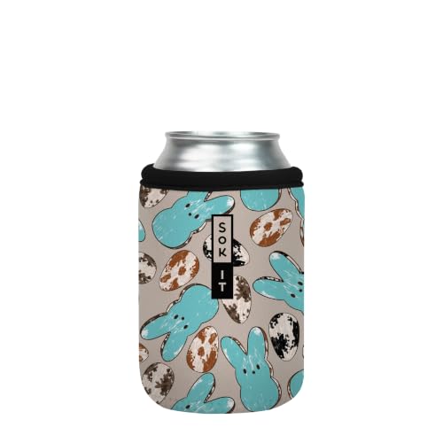 Sok It CanSok Sleeve for Beer & Soda Insulated Neoprene Cover (Hanging With My Peeps, 12oz Can Sleeve)