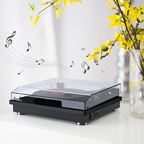 Btuty Platine Vinyle,Stereo Speakers 3-Speed (33/45/78 RPM) Turntable LP Phonograph,BT Connection/USB Flash Disk/Memory… - Les Beatles, Paul McCartney, John Lennon, RIngo Starr, George Harrison Btuty Platine Vinyle,Stereo Speakers 3-Speed (33/45/78 RPM) Turntable LP Phonograph,BT Connection/USB Flash Disk/Memory… – Image 3