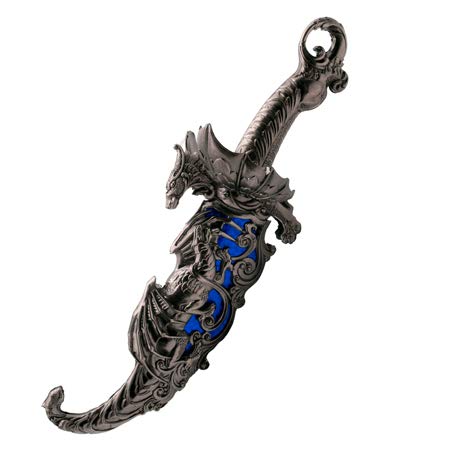 Daga Antigua del dragón | Arma Blanca de Ornamento, Especial para coleccionistas. Hoja de Acero.