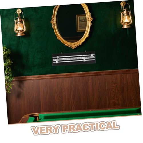 BESPORTBLE Slide Type Billiards Scoreboard with Dual Tracks for Snooker and Billiards, Wall-mounted Black High Density Board, Professional Grade and Reusable Rectangular Score Keeper - Image 3