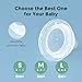 Momcozy Soft Baby Nipple Premium Natural Flow Silicone for Wide-Neck Bottles, BPA-Free, Perfectly Compatible with Momcozy Breast Milk Cooler, Small (Pack of 2)