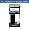 10U Open Frame Rack for Servers & AV Gear - Wall Mountable Design (Open or Closed top and Bottom Plates are Shipped Randomly)