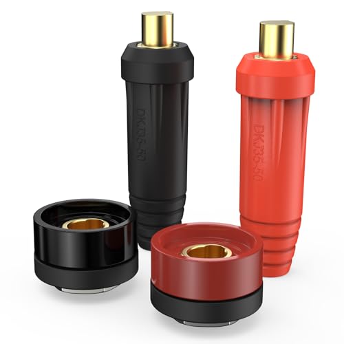 YESWELDER Welding Cable Panel Connector Plug and Socket Set DKJ35-50 and