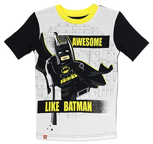 Lego Batman Boys' Pajama Set, 3-Piece Cotton Pjs, Little Kid Size 8 Black #TOP1
