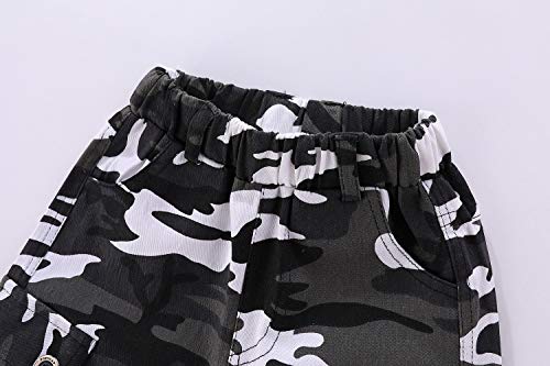 Image of LittleSpring Boys Summer 2piece Outfits Short Sleeve T-Shirt and Shorts Set