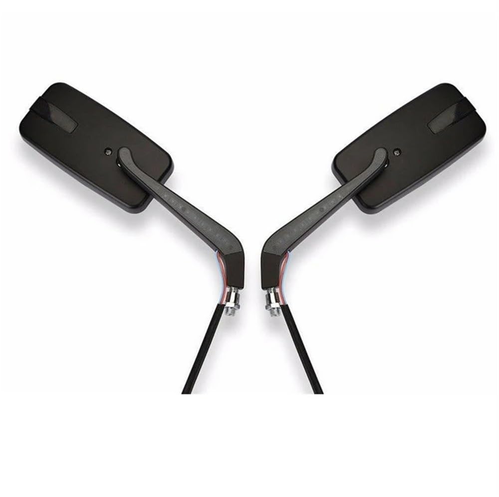 Rétroviseurs de moto avec clignotant intégré 8mm 10mm en pack de 2 pièces - 7