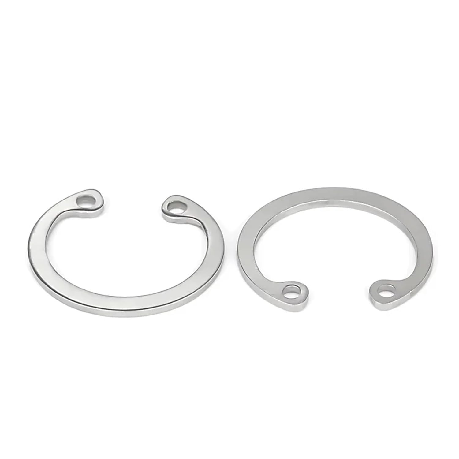 304 Stainless Steel C-Type Circlips for Hole Hole Retaining Ring Bearing Retainer Metal Internal Circlip Snap Ring M8 M9 M10-M140(M100(1pcs))