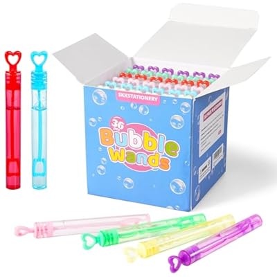 36 Pcs Bubbles Party Favors for Kids Mini Bubble Wands