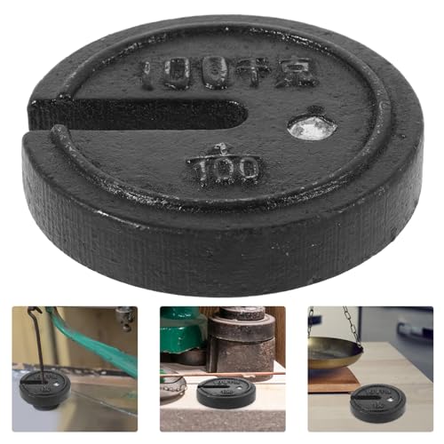 SOLUSTRE Placa De Peso Peso Da Balança De Ferro 1/100 100Kg Peso De Calibração De Substituição Peso