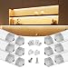 Muzata Aluminum Channel For Led Strip Light With Milky White Curved Diffuser Cover, End Caps, and Mounting Clips. Right Angle Aluminum Profile, V-Shape with Video, 12-Pack 3.3ft/1M V1SW,series LV1
