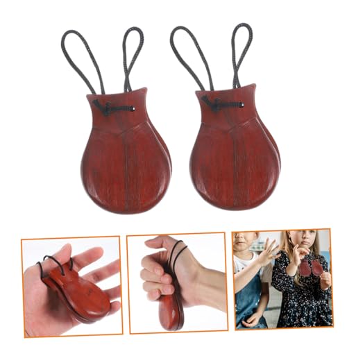 Instruments percussion bois poirier design ergonomique adultes maison 2pcs