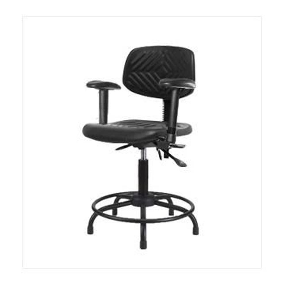Chaise banc Thomas ECOM PMBCH-RT-T0-A1-RG en polyuréthane fixe avec bras réglables