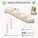 Hundetreppe rutschfeste Hunderampe Weiche Haustiertreppe Höhenverstellbar Mehrstufig wählbar Haustiertreppe für Hunde und Katzen (Beige, M, 4)