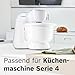 Bosch Kunststoff-Rührschüssel MUZ5KR1, Zubehör passend für Küchenmaschine Serie 4, 3,9 Liter, max. Teigmenge 2,7 kg, bpa-frei, spülmaschinenfest, weiß