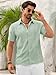 Runcati Mens Linen Guayabera Shirts Short Sleeve Cuban Casual Summer Button Down Shirt Beach Mexican Hippie Wedding Tops Olive Green