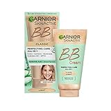 Garnier SkinActive Classic Perfecting All-in-1 BB Cream, Shade Classic Light, Tinted Moisturiser SPF 15, Brightens and Evens Skin, With Hyaluronic Acid Aloe & Mineral Pigments, 50 ml
