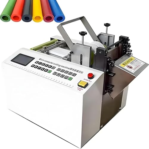 Image of Electric Heat-Shrink Tube Cutter Automatic Cable Copper Wire Cutting Machine Stripper Cutter Machine Automatic Cable Cutter, PVC PE Cable Pipe Cutting Machine