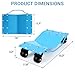 2-Piece Wheel Dolly Set, 8000 LBS Capacity Heavy Duty Car Mover with 360° Rotational Wheels for Cars, Trucks, Trailers, Motorcycles & Boats, Blue