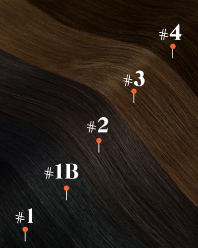 Image of Sunny Hair Clip in Hair Extensions Real Human Hair Natural Light Brown | 16 Inch 135g Remy Hair for Women Clip ins for Fine Hair Easy to Install & Remove for Daily Use and Special Occasions