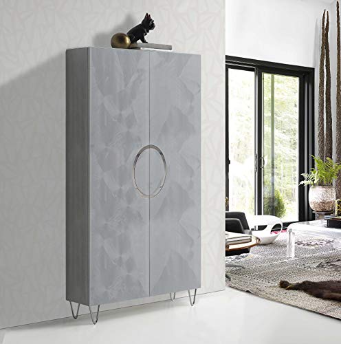 DISARTE - Mueble Auxiliar - Zapateros Modernos - Redondela Plata (73,5x27x136)