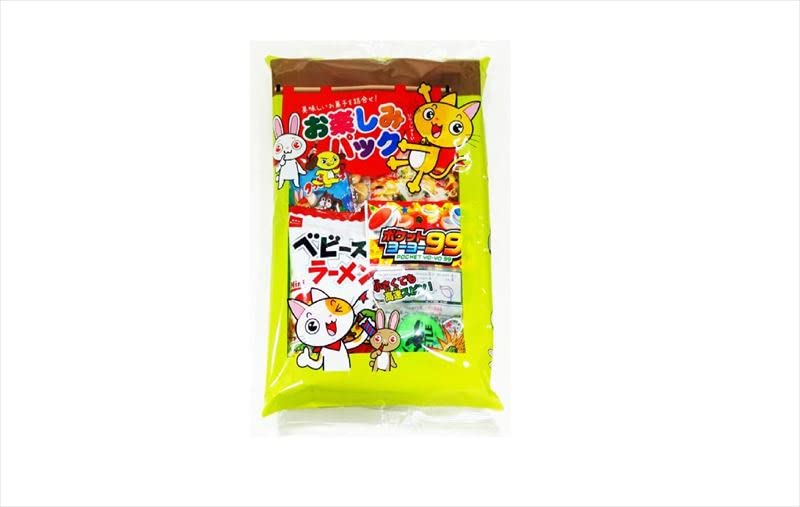 Amazon.co.jp: 食べて遊べるお楽しみパック お菓子6個とおもちゃ1個の 