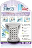 ShowerShroom the Revolutionary 2' Stand-Up Shower Stall Drain Protector Hair Catcher/Strainer, Gray , 1 Count ( Pack of 1)