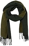 Bufanda de Scotch & Soda Two Tone Woven Wool Scarf Bufanda de Lana, Military Melange 0813, Talla única para Mujer