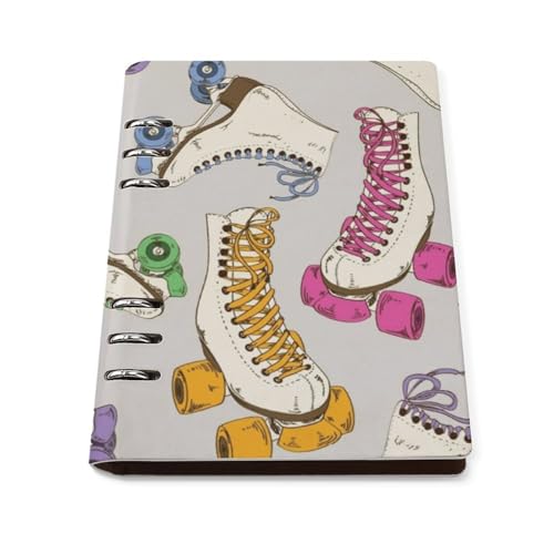 Carnet de notes A5 en cuir chic et rechargeable à 6 anneaux