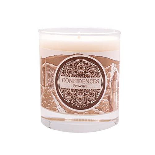 Bougie whisky cuir de Provence, l'excellence artisanale 280g pour une ambiance feutrée