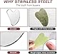Edelstahl Gua Sha Facial Tools, Haut Massage für Gesicht Körper Augen Hals Herz, Hautpflege Geschenk
