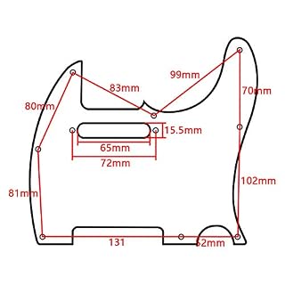 Unxuey Pickguard pour guitare électrique 8 trous Telecaster – Plaque à gratter TL pour guitare électrique Fender… - Les Beatles, Paul McCartney, John Lennon, RIngo Starr, George Harrison Unxuey Pickguard pour guitare électrique 8 trous Telecaster - Plaque à gratter TL pour guitare électrique Fender… – Image 2