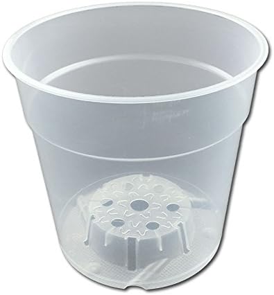 Macetas de orquídeas transparentes de 5.75 pulgadas, paquete de 6