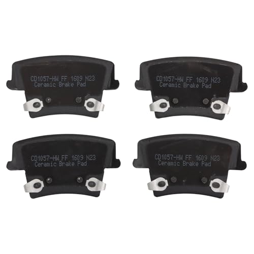 Image of TRQ Rear Brake Pad & Rotor Kit Ceramic Premium G-Coated Compatible with 2009 Dodge Challenger