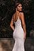 Mermaid Wedding Dress for Bride White Spaghetti Straps Lace Applique Long Beach Bridal Gowns with Train US2