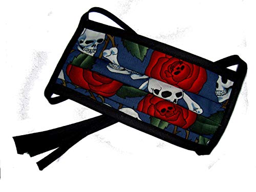 Behelfsmaske Staubmaske mit Totenkopf zur Auswahl 100% Baumwolle waschbar - 3