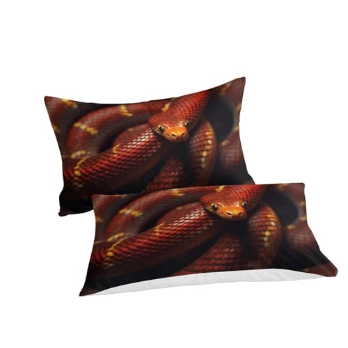 Parure de lit serpent 3D housse de couette microfibrire King 220x240