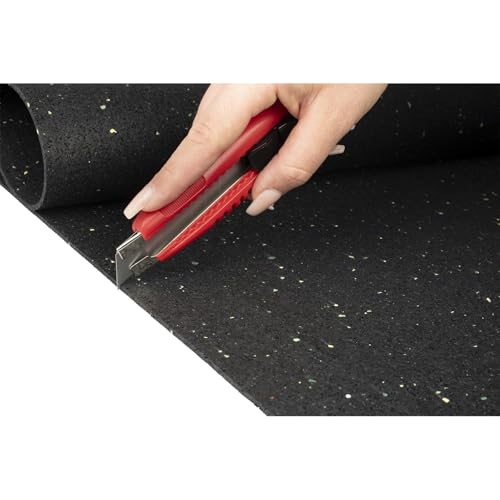Antirutschmatte Ladungssicherung 120x80x0,3cm Palettengröße Rutschhemmende Gummigranulatmatte | Ideale Sicherung von Ware im LKW, Anhänger & Kofferraum | Universal Bautenschutzmatte 3mm