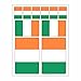 Generisch Lot de 10 autocollants drapeau de l'Irlande - Pour voiture