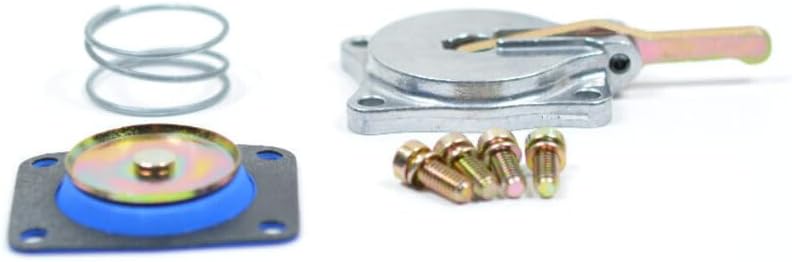 30cc Silver Accelerator Pump Housing Cover, Ethanol Diaphram, Spring & Screws - Fits: Holley Carburetor 2300, 4150, 4160 & 4500