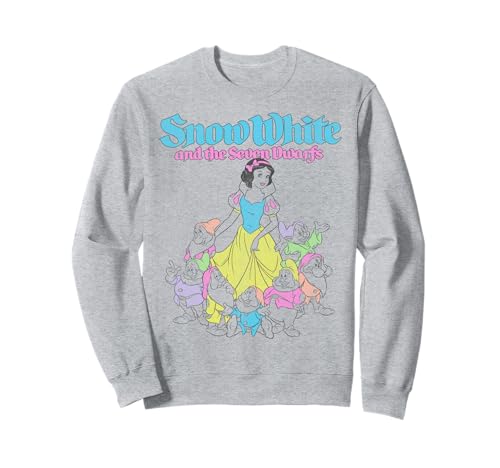 Sweat Blanc-Neige et les Sept Nains style minimaliste Disney