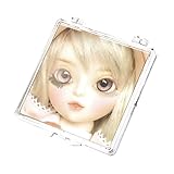 Ruilogod Herramienta cosmética de plástico, cuadrado, plegable, portátil, compacto, espejo de maquillaje, tono plateado (id: 09b 0ab 56e 10d 461)