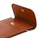 Cadorabo Handytasche zum Umhängen kompatibel mit HTC ONE E8-kleine Handtasche mit Handyfach und Sichtfenster, Handy Umhängetasche mini für ONE E8, 2 Fächer, PULeder, Damen, BRAUN