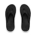 REEF Fanning Mens Bottle Opener Flip Flop, Arch Support, Durable Outsole, Water Friendly, All Black, 10