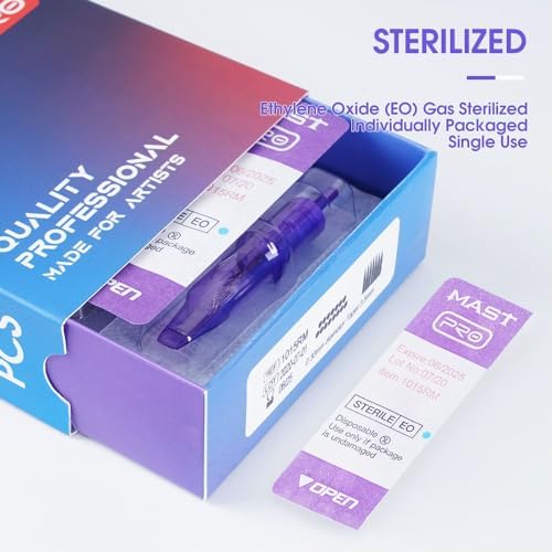 Mast Pro Tattoo Needles 0803RL 20Pcs of One Box Standard Round Liner Size Disposable Tattoo Cartridge — view 8