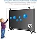 Qoosea 40 Zoll TV Bildschirmschutz - HD Klar, Acryl Schutzpanel für Fernseher mit Einpunkt-/Zweipunkt-Ständer, Wandmontage & Computermonitore