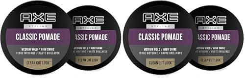 AXE Pomade: Medium Hold and Natural Finish for Easy Styling,2.64oz,(Pack of 4)
