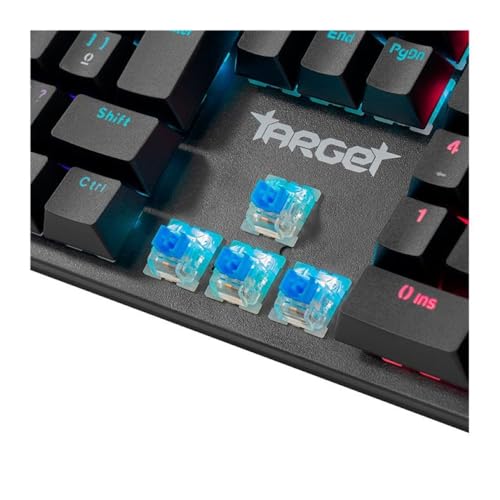 Teclado Mecanico Gamer TGT Sherman V2, Rainbow, ABNT2, Switch Azul, Preto, TGT-SHR-RBW02
