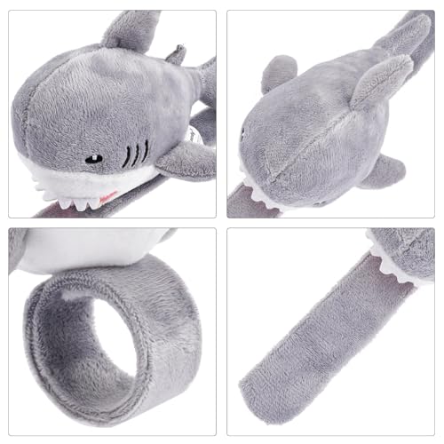 Kichvoe Pulseira De Tapa De Tubarão De Pelúcia Pulseira De Tapa De Tubarão Animal De Pelúcia Abraço