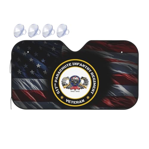 Couverture pare-brise voiture ancien combattant pare-soleil pliable suv anti-uv taille m
